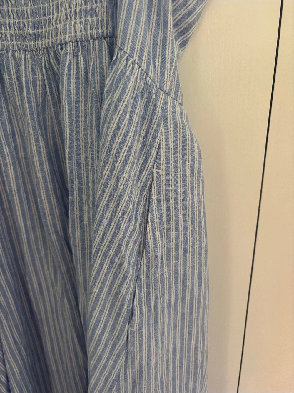 GAP Blue and White Striped Sundress